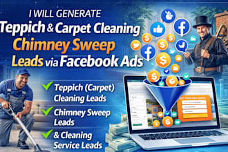 generate teppich and carpet cleaning, chimney sweep leads via facebook ads