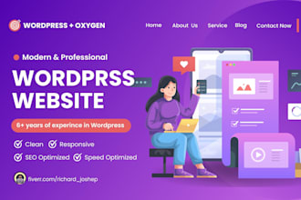 build responsive and incredible wordpress website with oxygen  builder