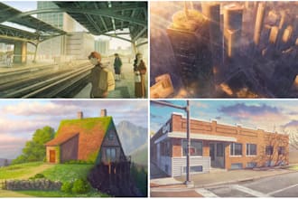 create vn, game, vtuber, animation background,