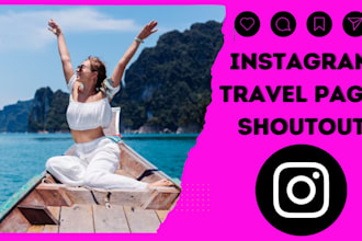 instagram shoutout promotion to the travel page