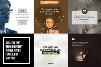 design custom motivational quotes for your social media