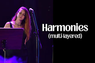 sing harmonies, backing vocals or choir for your project