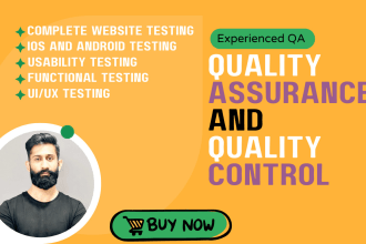 perform QA testing, manual testing or automation testing