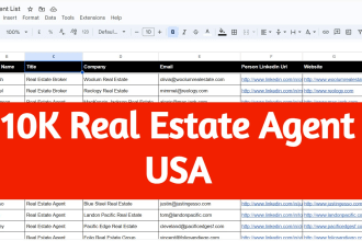 do 10k real estate agent broker leads from USA