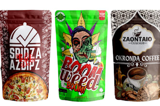 do pouch of snacks, food, tea, mylar, coffee, spice, beans, weed, dry fruits cbd