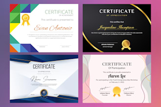 design ready to print certificates