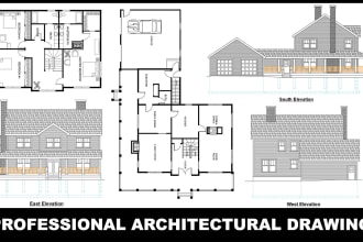 do 2d floor plan and house plan in autocad