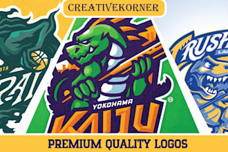 design mascot, cartoon or sports logo for club,company, team, t shirts