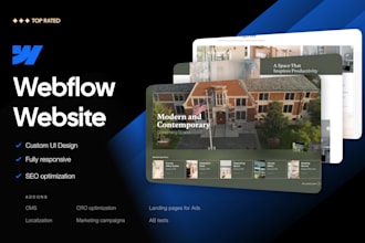 design and develop your new webflow website