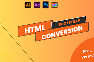 convert figma to html, psd to css bootstrap, sketch to html