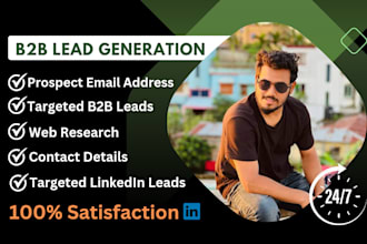 find email address, linkedin leads, b2b lead or c level contact info any company
