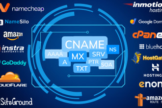 set up or fix any dns private nameservers txt spf mx dkim dmarc cname etc