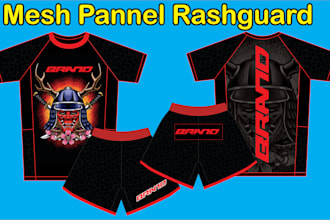 design custom rash guard and MMA shorts for your fightwear brand