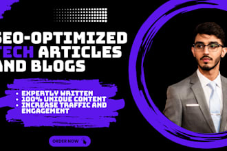 write SEO optimized tech blogs and articles