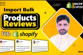 import bulk reviews in your shopify store