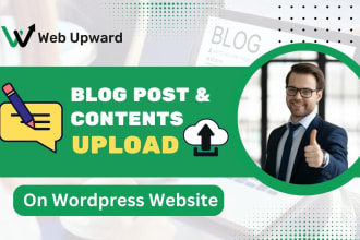regular upload blog posts and content as wordpress virtual assistant