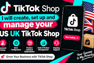 manage and setup your UK US tiktok shop, tiktok store manage