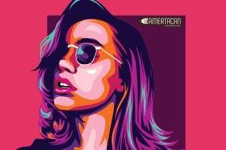 draw professional pop art colors style from your photo