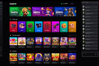 develop crypto gaming website, dice, poker, blackjack website