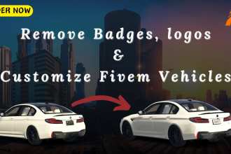remove badges and customize fivem vehicles