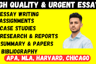 do essay writing, case study analysis, research, summary, proposal, apa, mla