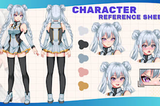 design character sheet or reference sheet for your character