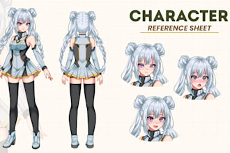 design character sheet or reference sheet for your character