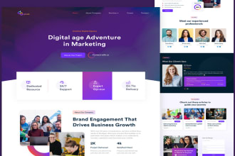 build a premium digital marketing agency website fast and responsive