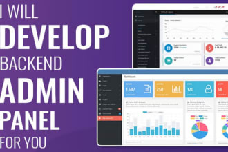develop php laravel web admin panel, dashboard, bug fix