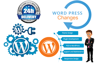 fix, update or customize your wordpress website quickly