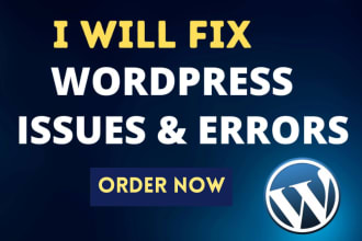 fix wordpress website issues and bugs fast