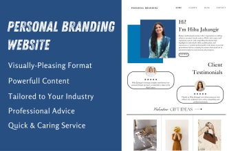 create a personal branding website based on your resume