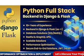 build python django flask backend and rest API