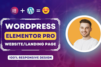 design modern elementor pro website