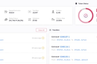 develop custom cosmos blockchain and ecosystem including dex, block explorer
