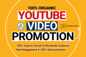 do youtube video promotion and channel promotion for monetization organically