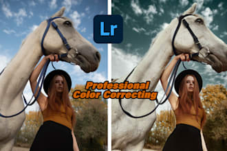 do color correcting in lightroom and natural skin retouching