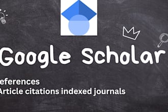 boost your article citations, references on google scholar