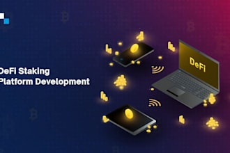 develop defi lending pool website, defi staking platform, ido pool