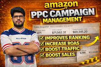 be your amazon ads expert, ppc ads expert for perfect amazon sponsored ads