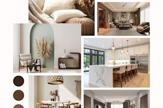 create a custom interior design mood board