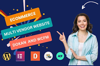 build multi vendor wordpress woocommerce marketplace website by wcfm dokan pro