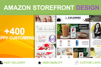 design high converting amazon storefront or brand store