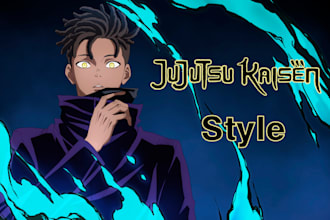 draw you in jujutsu kaisen style