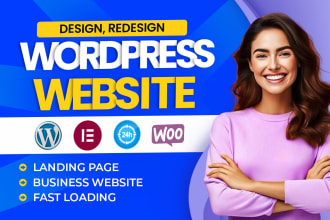 build responsive wordpress business website or wordpress landing page design
