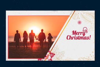 design amazing christmas holiday card for you