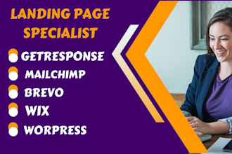 landing page using mailchimp, brevo, beehiiv, unbounce, unbounce landing page