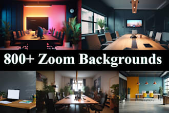 create google meet and zoom virtual background for you