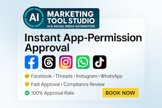 help you for approval facebook, instagram, whatsapp apps