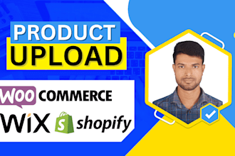 do product upload for shopify, woocommerce, and wix